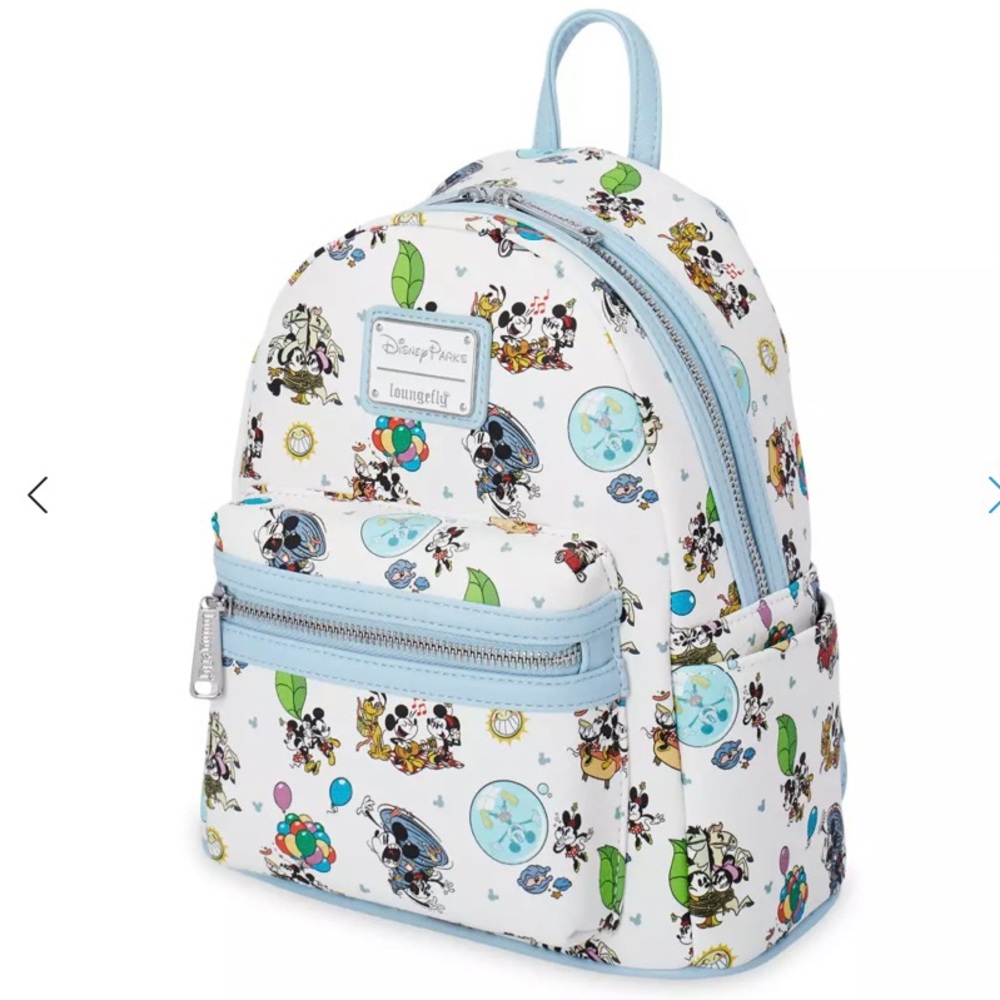 Loungefly Mickey & Minnie Runaway railroad mini Backpack - Picture 2 of 4